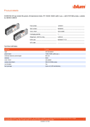 Technical data, 06445555