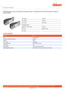 Technical data, 01560191