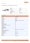 Technical data, 01036503