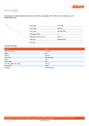 Technical data, 09336501