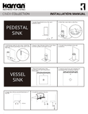 Karran Cinox Series Gold Square Single Bowl Stainless Steel Brushed Finish Undermount Undermount Vanity Sink, CCU500G, user manual