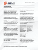Technical data, JA1018