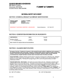 Material Safety Data Sheet