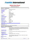 Material Safety Data Sheet