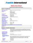 Material Safety Data Sheet