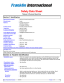 Material Safety Data Sheet