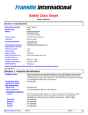 Material Safety Data Sheet