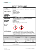 Safety data, 3/4" x 96" x 48" Flexboard Bendable Particle Board, Barrel Style, 1-Sided