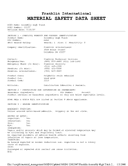 Technical data sheet 1