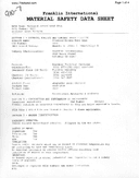 Safety data, 9107