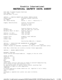 Technical data sheet 1