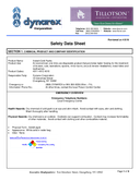 Material Safety Data Sheet