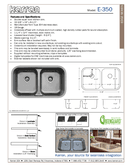 Karran Edge 300 Series Stainless Steel Single Bowl Seamless Undermount Kitchen Sink, E-350, user manual