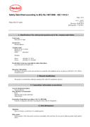 Material Safety Data Sheet
