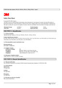 Material Safety Data Sheet