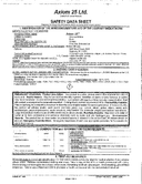 Material Safety Data Sheet