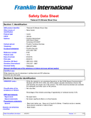 Technical data sheet 1