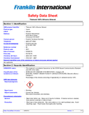Material Safety Data Sheet