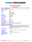 Technical data sheet 1