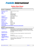 Technical data sheet 1