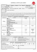 Material Safety Data Sheet