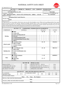 Material Safety Data Sheet