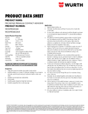 Technical data sheet 1