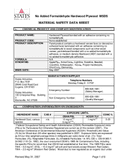 Material Safety Data Sheet