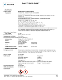 Material Safety Data Sheet