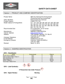 Material Safety Data Sheet