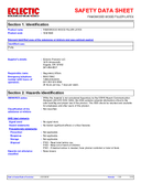 Material Safety Data Sheet