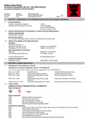 Material Safety Data Sheet