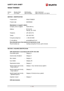 Material Safety Data Sheet