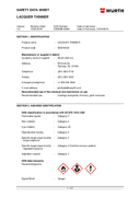 Material Safety Data Sheet