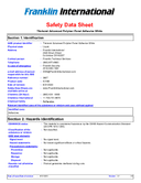 Material Safety Data Sheet