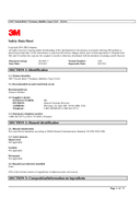 Material Safety Data Sheet