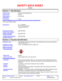 Material Safety Data Sheet