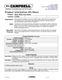 Technical data sheet 2