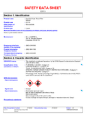 Material Safety Data Sheet
