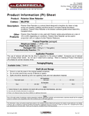 Technical data sheet 1