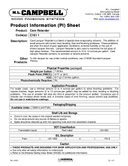 Material Safety Data Sheet