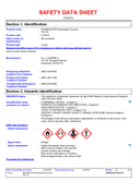 Material Safety Data Sheet