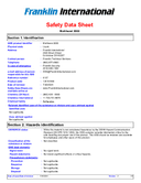 Material Safety Data Sheet