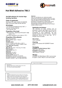 Technical data sheet 1