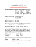 Material Safety Data Sheet