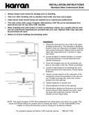 Karran Select Series Stainless Steel Double Bowl Undermount Kitchen Sink, SU76, user manual