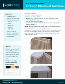 Attachment techniques, 1/2" x 48" x 96" Standard Bendable Particle Board, Column Style, 2-Sided