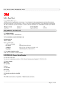 Material Safety Data Sheet