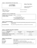 Material Safety Data Sheet