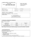 Material Safety Data Sheet